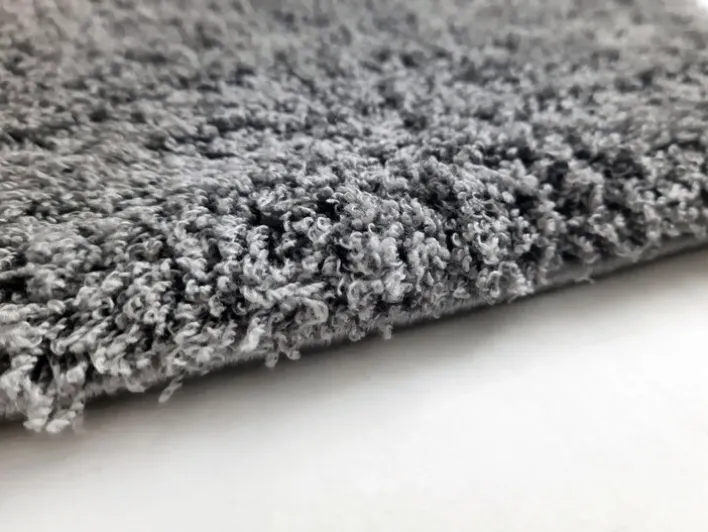 Hochflorteppich SALERNO 67 x 130 cm grau