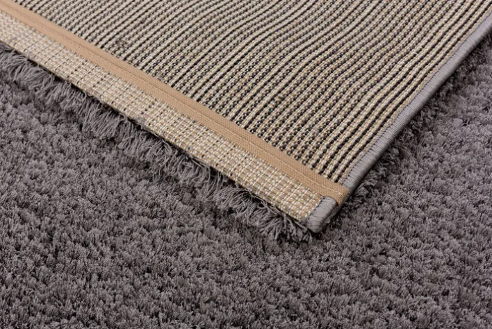 Hochflorteppich SALERNO 67 x 130 cm grau