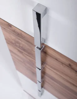 Hochschrank LUCA 40,3 x 163,7 cm weiß/ Eiche Landhaus