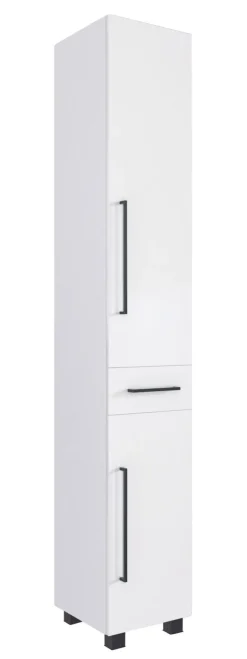 Hochschrank LUZERN 30 x 180 cm Weiß matt