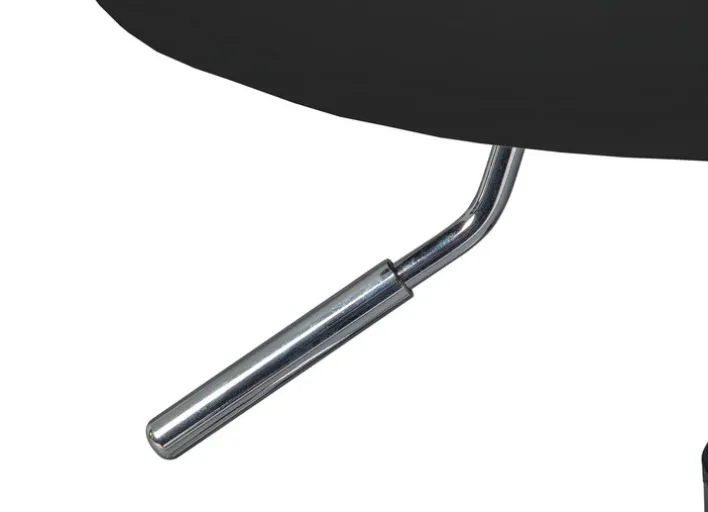 Hocker DIETER schwarz 33 x 50-66 x 33 cm