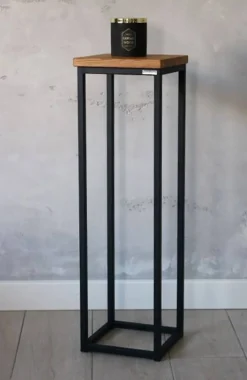 holz4home Blumenständer 21 x 70 cm Eiche natur geölt