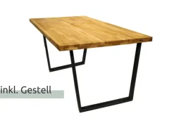 holz4home Esstisch 180 x 100 cm Eiche Massivholz