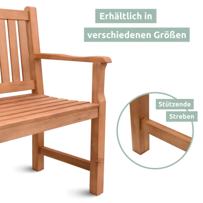 holz4home Gartenbank LANDHAUS 3-tlg 150 cm naturfarbig