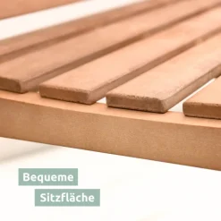 holz4home Gartenbank LANDHAUS 3-tlg 150 cm naturfarbig