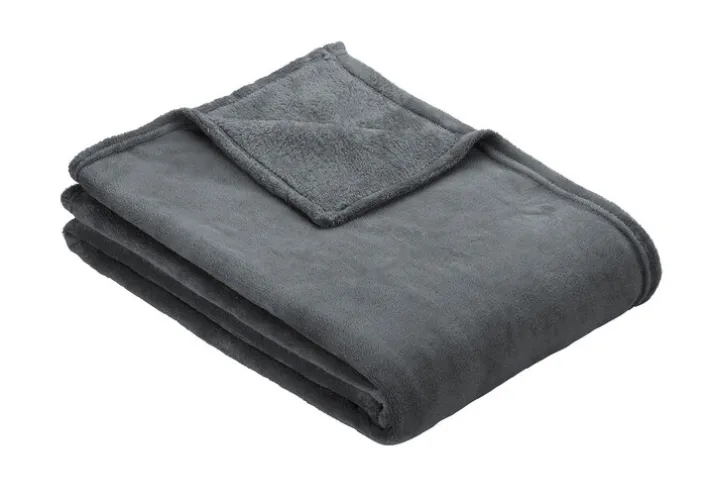 IBENA Wohndecke OLBIA 150 x 200 cm anthrazit