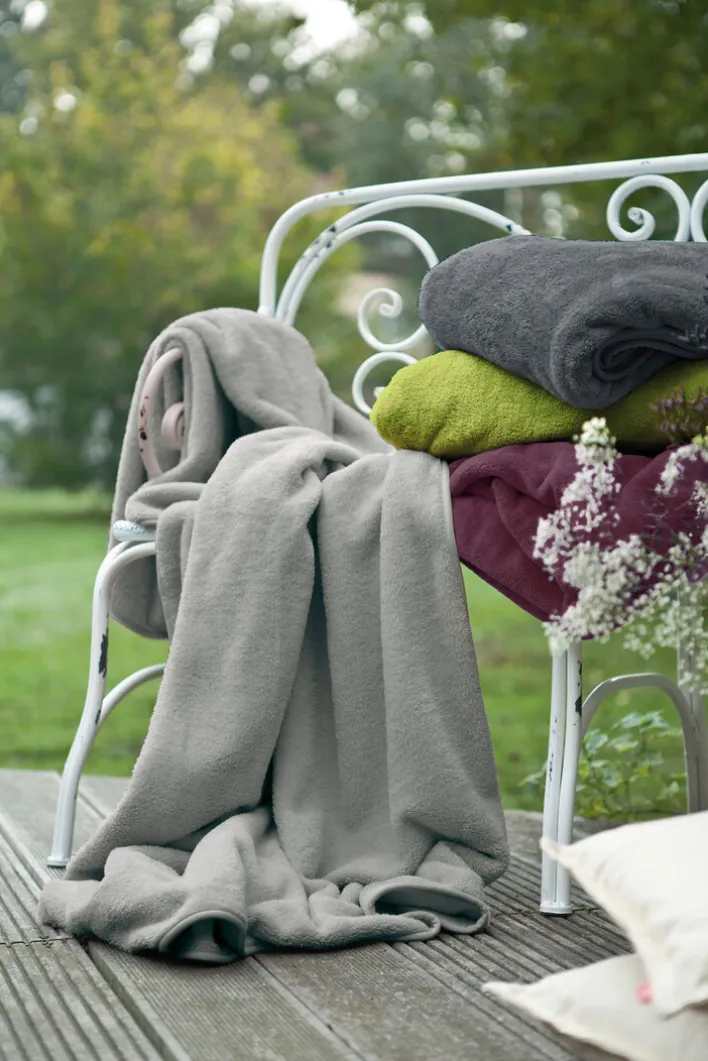 IBENA Wohndecke OLBIA 150 x 200 cm anthrazit