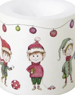 ihr Windlicht ELVES AT WORK Wachs 75 x 75 x 75 cm Creme