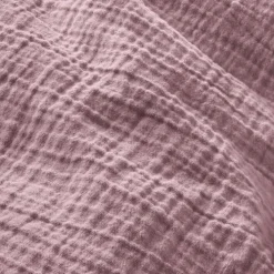 INSPIRATION HOME Musselin-Bettwäsche 135 x 200 cm mauve