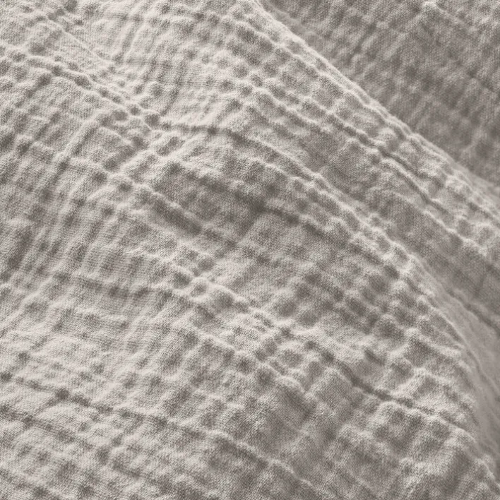 INSPIRATION HOME Musselin-Bettwäsche 135 x 200 cm greige