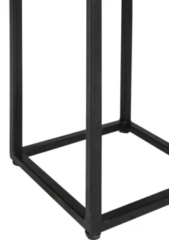 INTERhome Beistelltisch CHUCK Akazie Massivholz Set 2-tlg. Durchmesser 23/19 cm pulverbeschichtet Natur