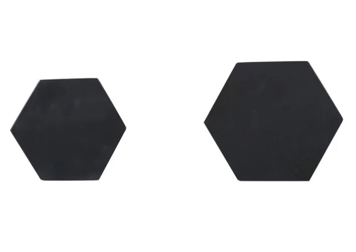 INTERhome Beistelltisch CHUCK 2er-Set Metall pulverbeschichtet 23 x 20 x 60 cm/19 x 16 x 50 cm Schwarz