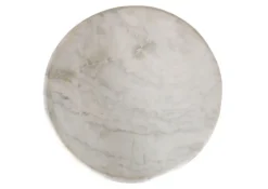 INTERhome Couchtisch STEEN 65 x 45 cm Marmor weiß/ goldfarbig