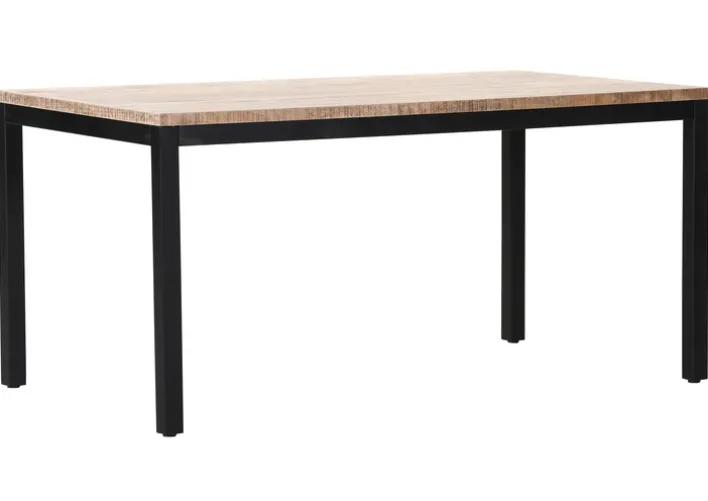 INTERhome Esstisch ALTEA 160 x 90 cm Mango massiv natur sägerau lackiert