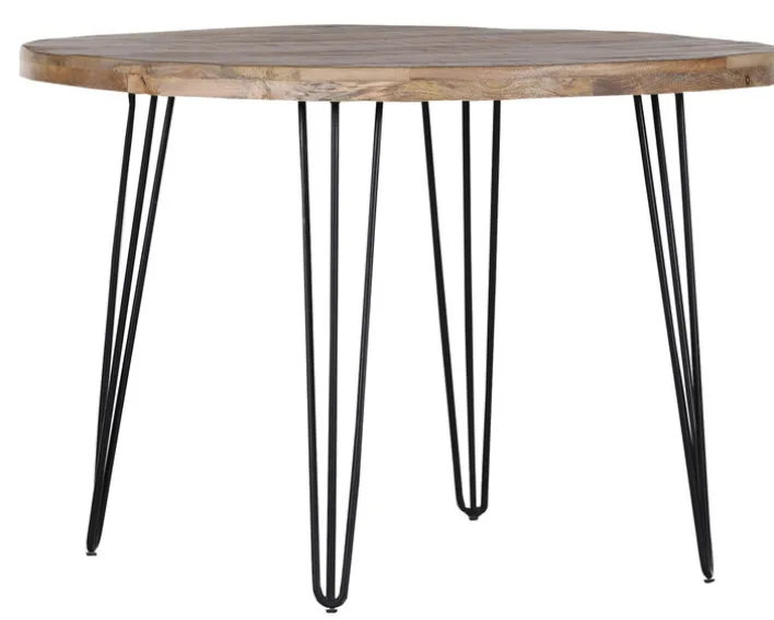 INTERhome Esstisch BALTIC 105 x 76 cm braun / schwarz Mango massiv