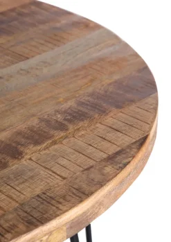 INTERhome Esstisch BALTIC 105 x 76 cm braun / schwarz Mango massiv