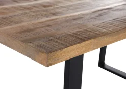 INTERhome Esstisch BARNEY 160 x 90 cm Mango Massivholz/schwarz