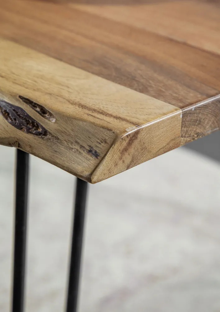 INTERhome Esstisch GRAHAM 140 x 90 cm Akazie massiv/schwarz