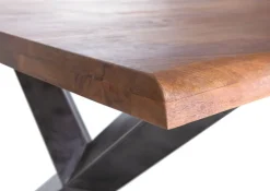 INTERhome Esstisch NORMANDY 200 x 100 cm braun/ schwarz