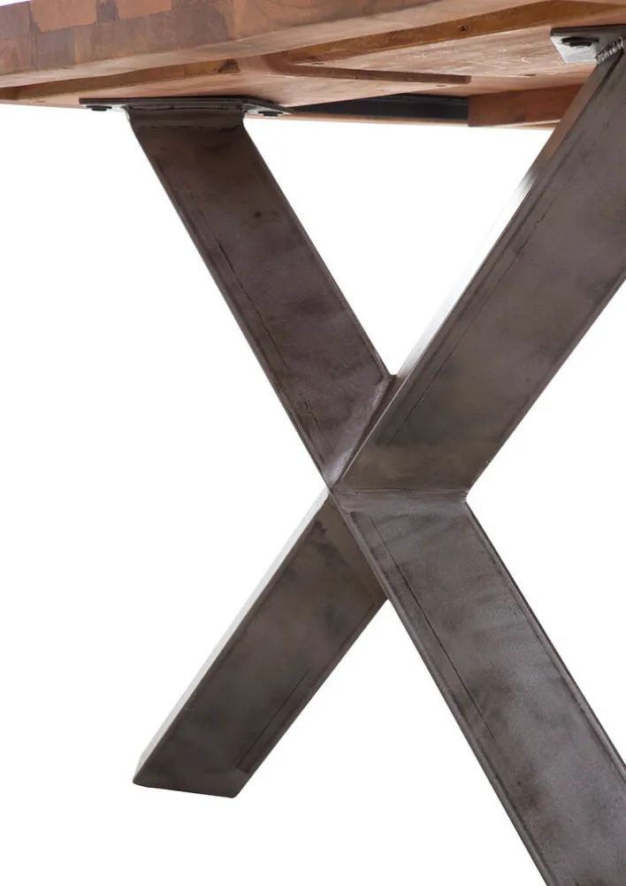 INTERhome Esstisch NORMANDY 200 x 100 cm braun/ schwarz