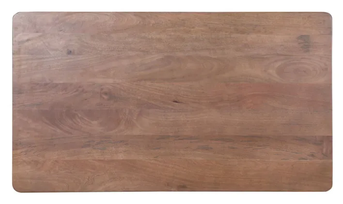 INTERhome Esstisch SCAN 160 x 90 cm braun/goldfarbig