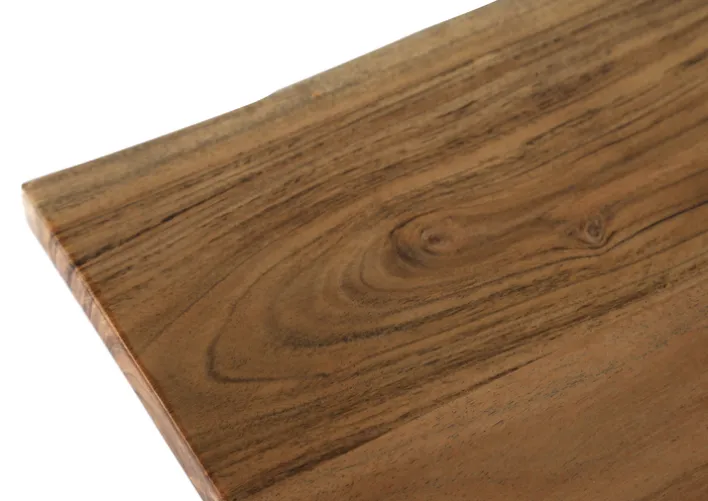 INTERhome Esstisch TENSIO 200 x 100 cm Akazie massiv natur/schwarz