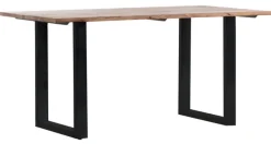 INTERhome Esstisch UPTOWN 160 x 78 x 90 cm Akazie massiv/ schwarz