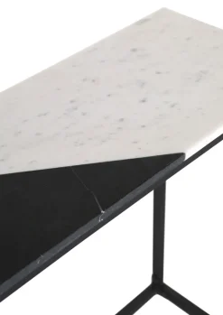 INTERhome Konsolentisch GATSBY 100 x 30 cm schwarz/ weiß