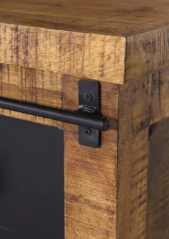 INTERhome Lowboard BARNEY 160 x 50 cm Mango Massivholz/schwarz