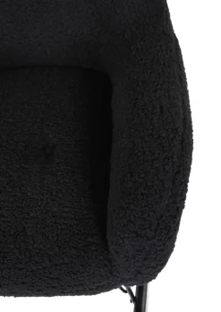 INTERhome Schaukelstuhl WAHID schwarz Schäferoptik