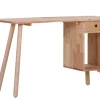INTERhome Schreibtisch RUBBY 120 x 50 cm Rubberwood massiv