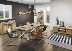 INTERhome Schwingstuhl BARCELONA cognac/ schwarz