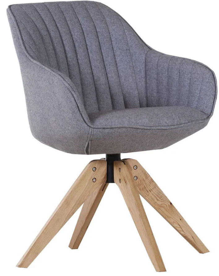 INTERhome Sessel CHILL Stoffbezug Grau 60 x 65 x 83 cm