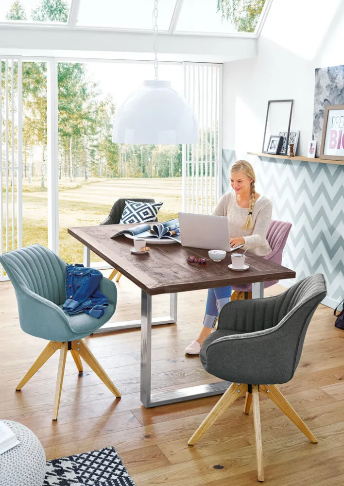 INTERhome Sessel CHILL Stoffbezug Grau 60 x 65 x 83 cm