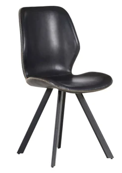 INTERhome Stuhl SOFT Stoffbezug schwarz