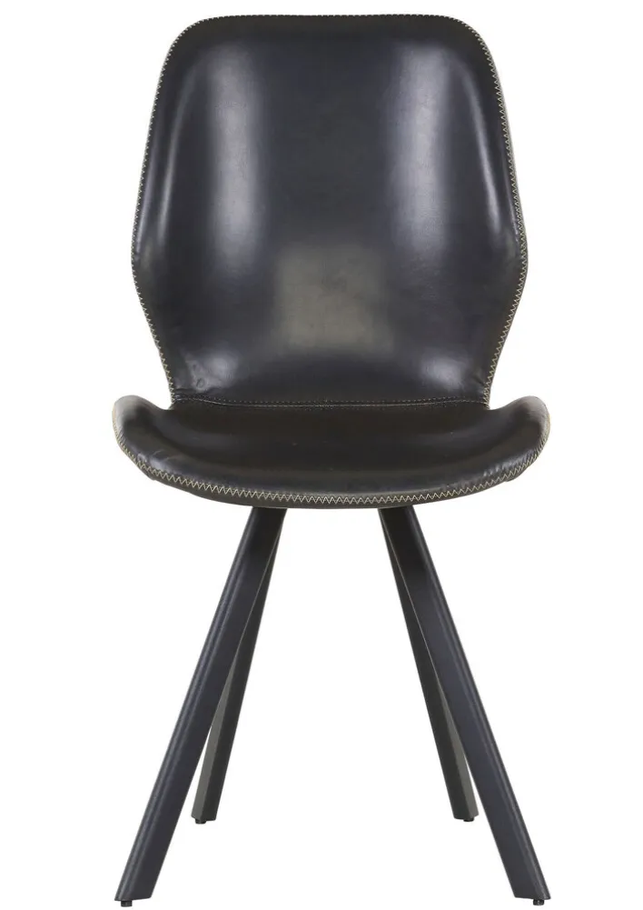 INTERhome Stuhl SOFT Stoffbezug schwarz