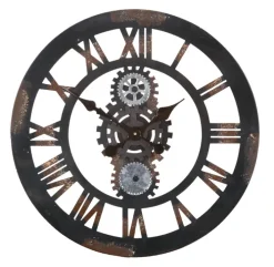 INTERhome Uhr CHEESY 59 cm braun