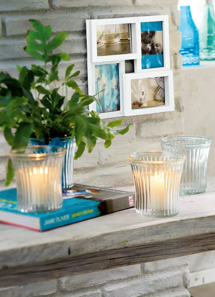 INTERTRADING Kollage Bilderrahmen GONDEL 28,3 x 28,3 cm Kunststoff weiß