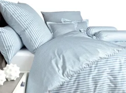 Janine Mako-Satin-Bettwäsche MODERNCLASSIC 135 x 200 cm blau