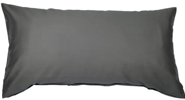 Janine Mako-Satin-Kissenhülle COLORS 40 x 80 cm anthrazit