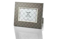 JOOP! Bilderrahmen CORNFLOWER Textil 18 x 22 x 1,5 cm grau-weiß