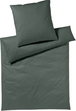 JOOP! Flanell-Bettwäsche SOFT STREIFEN 155 x 220 cm grün