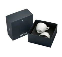 JOOP! Kaffeetassen-Set SINGLE CORNFLOWER 2er Set weiß