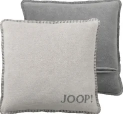 JOOP! Kissenhülle UNI DOUBLEFACE 50 x 50 cm grau