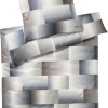 JOOP! Satin-Bettwäsche RANGE 155 x 220 cm braun/grau