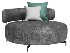 JOOP! Sessel 143 cm Stoffbezug anthrazitgrau