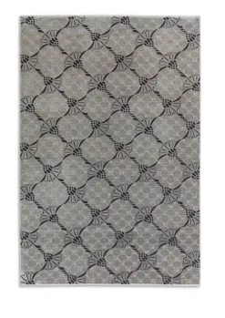JOOP! Teppich CORNFLOWER DOUBLE 140 x 200 cm silberfarbig