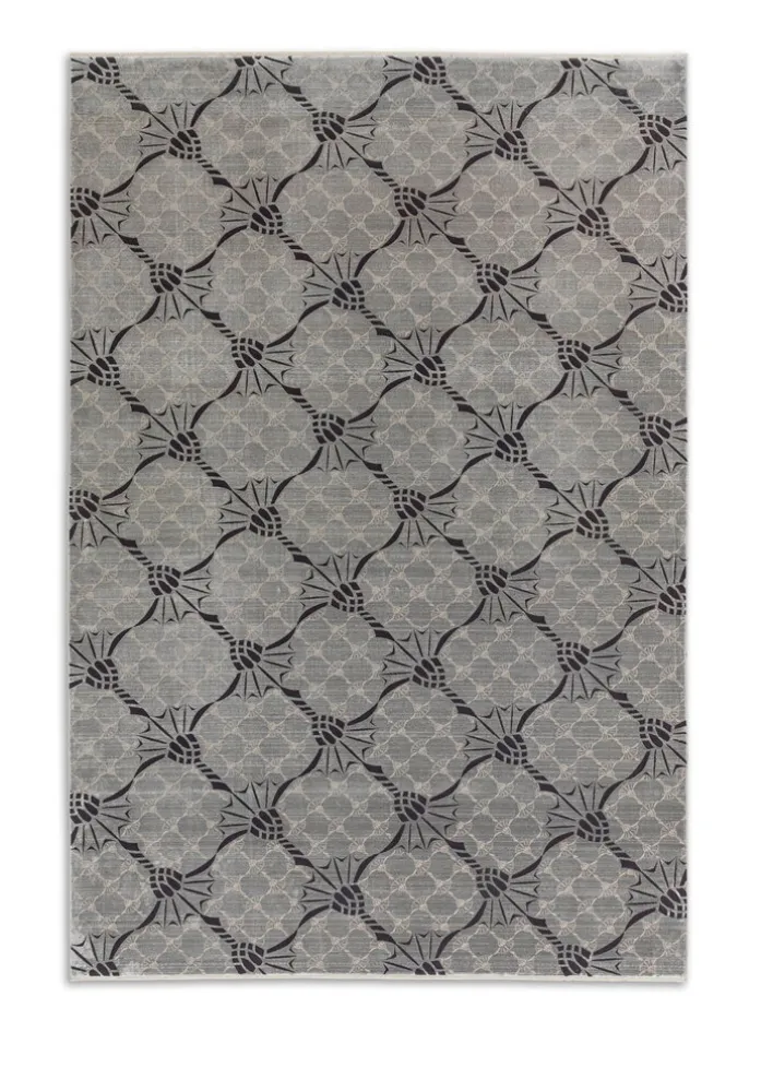 JOOP! Teppich CORNFLOWER DOUBLE 140 x 200 cm silberfarbig