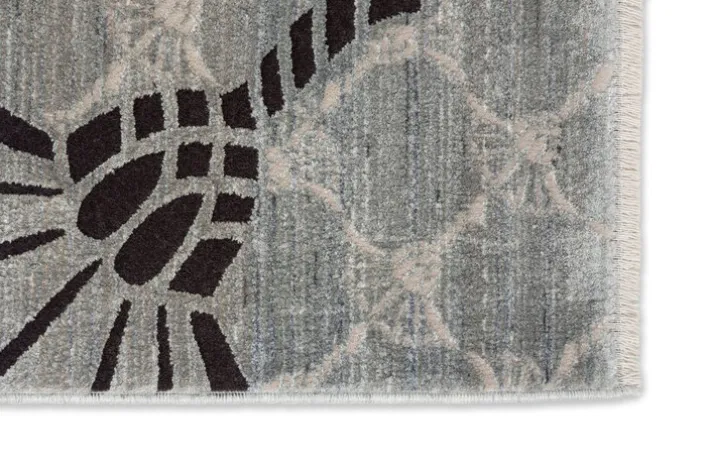 JOOP! Teppich CORNFLOWER DOUBLE 140 x 200 cm silberfarbig