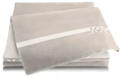 JOOP! Wohndecke LOGO-STR. 150 x 200 cm hellgrau/beige